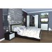 Dormitor Torino cu pat 160x200 cm wenge / ladin